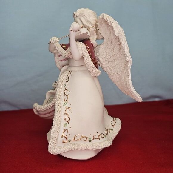 Angel Music Box Jean w/Violin #65041 Hark The Herald Angels Sing Sarah's - Picture 3 of 12